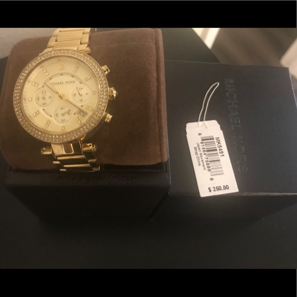 Authentic Michael Kors gold watch
